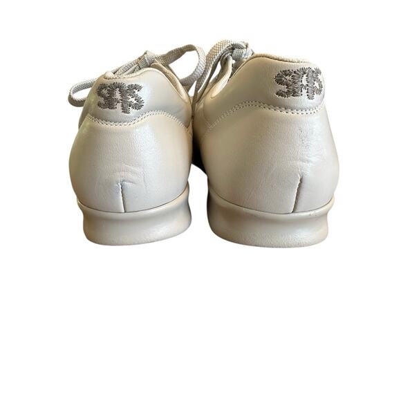 SAS Shoes Free Time Walking Tripad Comfort Women 8.5WW Beige Lace Up Leather EUC - Picture 3 of 7